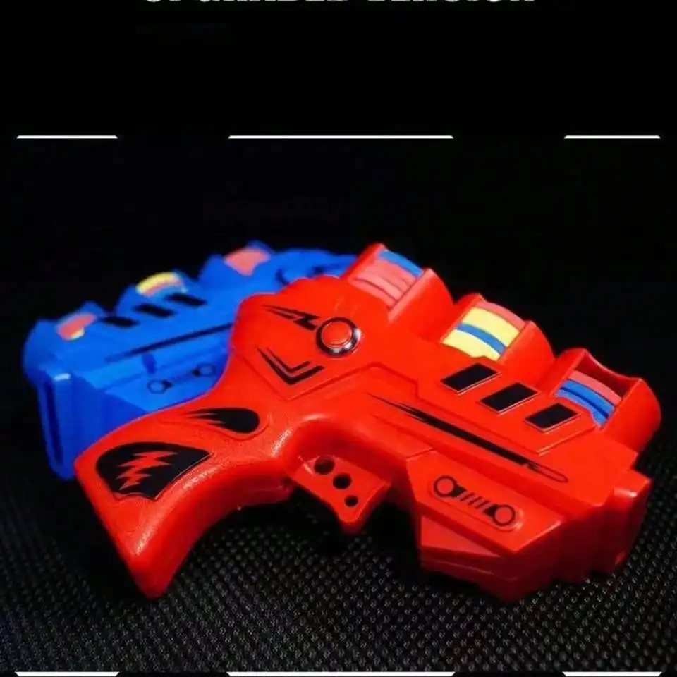 Children Fun Toys Flying Saucer Guns Ejection Flying Disc EVA Soft Bullets Toy Gun Kids Outdoor Games Interactive Sport Toys 5
