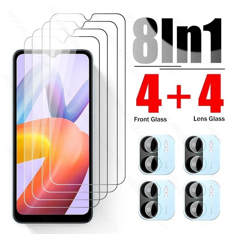 

8 в 1 9H закаленное стекло для защиты экрана для Xiaomi Redmi A2 4G объектив камеры защитное стекло на RedmiA2 Redmy A 2 2A Plus A2 +