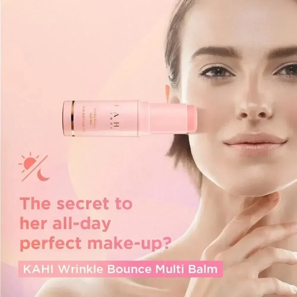 Korean Bounce Multi Balm Collagen Pink Stick 9g Deep Moisturizing Multi Cream Hydrated Skin Care 3
