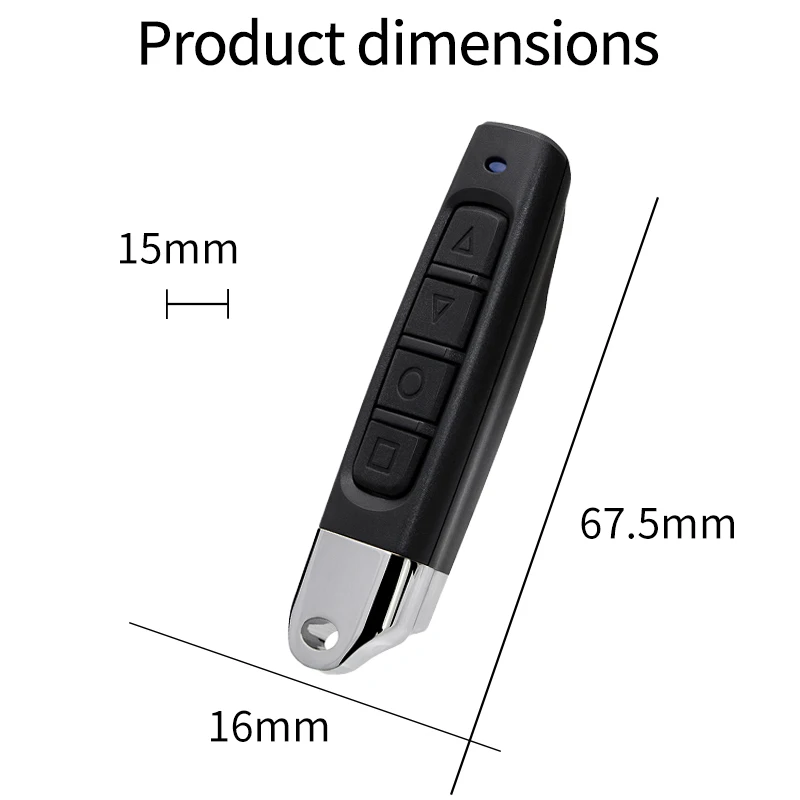 Universal Remote Control Garage Door Key 433.92mhz ABCD Button Transmitter Duplicator Clone Cloning Code 5