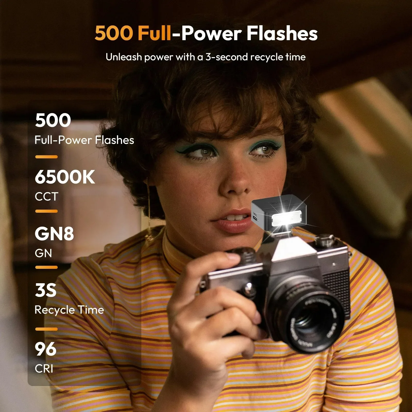Ulanzi SL01 SL02 SL03 Mini Camera Flash Light SpeedLite GN8 6500K for Canon Sony Nikon Camera DSLR Vlog Live Outdoor Photography 2