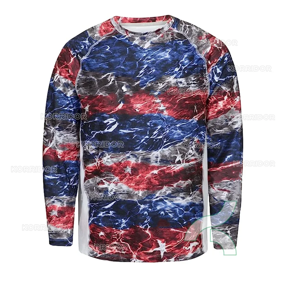 

Disguiser T-shirt Fishing Apparel Summer Long Sleeve Shirt Men UPF50+ Quick Dry Breathable Fishing Clothes Anti-UV Fishing Shirt