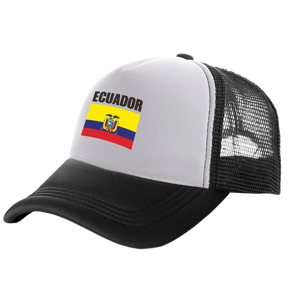 Ecuador Trucker Caps Men Ecuador Hat Baseball Cap Cool Summer Unisex Mesh Net Caps