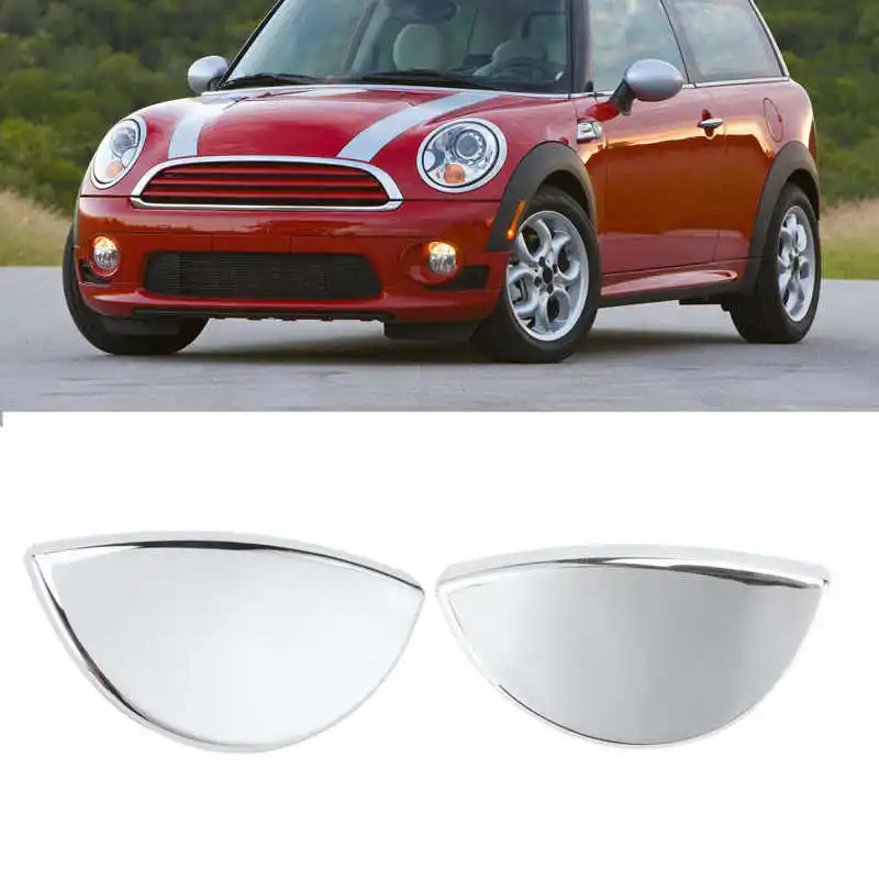 Car Headlight Washer Nozzle Cover Car Headlight Frame Cover Front Headlight Washer Water Spray Cover Replacement MINI R55 R57 R56 R58 R59 2008-2014 61672752559 61672752560
