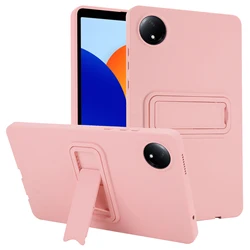 Matte Stand Tablet Case - Durable Hard PC+TPU Protective Cover for Redmi Pad2 2025 (Pink)