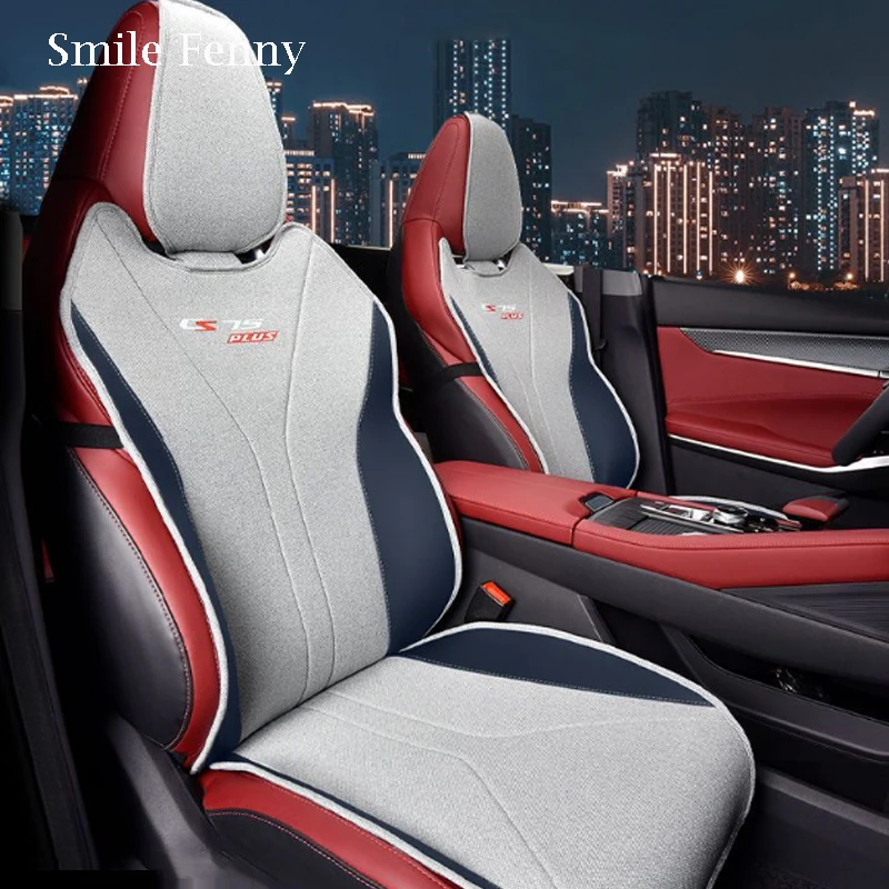 

Auto Seat Cover Pads For Changan CS75 PLUS 2022 2023 Accessories Linen Breathable Car Seat Cushion All Seasons Ptotection Mats
