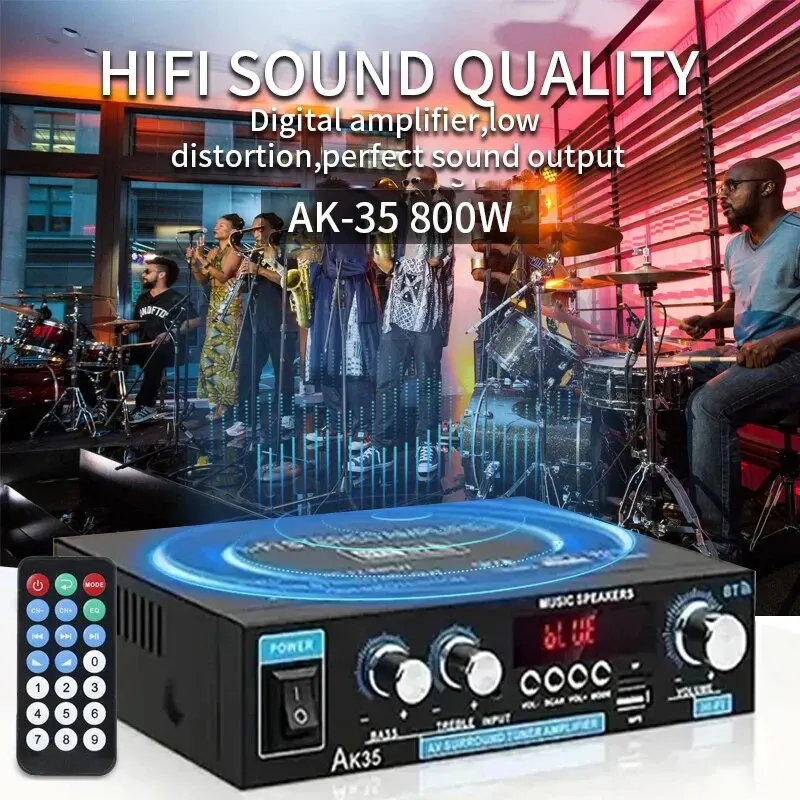AK-35 BT 800 Вт стерео аудио усилитель