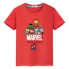 Marvel Boys Girls Cute T-shirt Summer Print 100%Cotton Short  Spider-Man Sports Short sleeve Anime Tops y2k Kids clothes gift 4