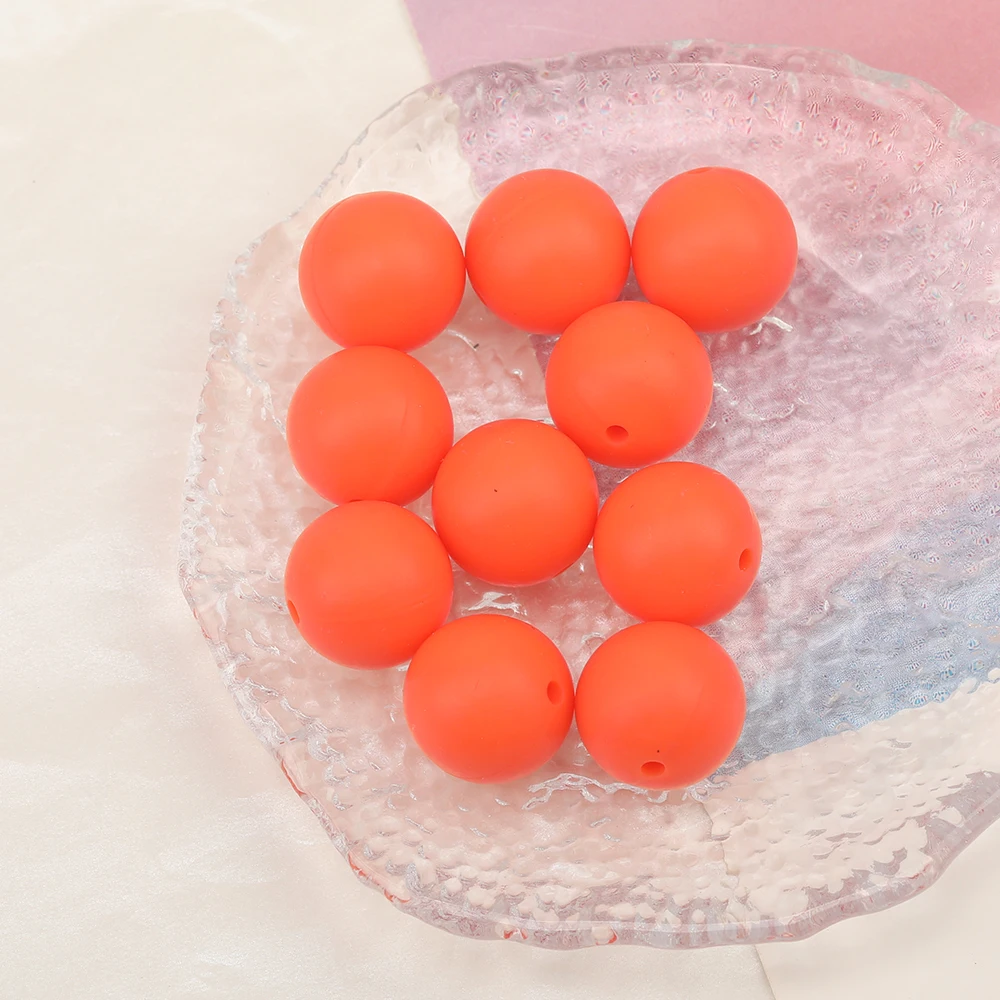 Cordial Design 100Pcs 12/15MM Choose/Silicone Material Beads/Baby Edible Beads/Chewable/Jewelry Accessories/DIY Making Findings - cordial