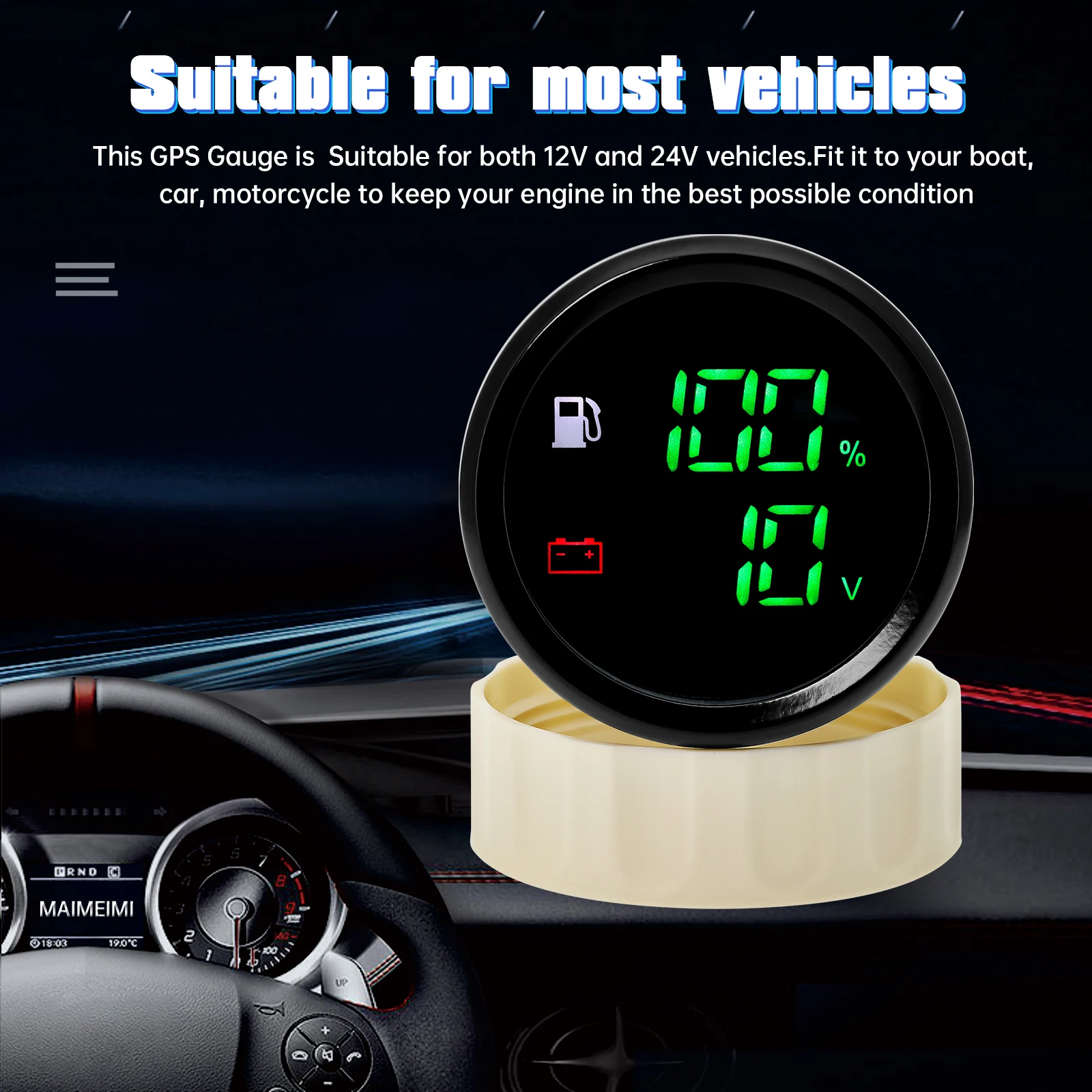 Pwshymi -Jauge de niveau de carburant électrique Jauge de Niveau de