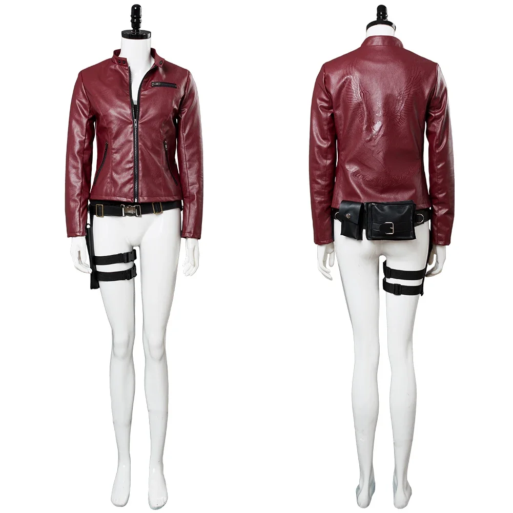 

Remake Claire Redfield Cosplay Costume Jacket Outfit Adult Women Girls Halloween Carnival Costumes Custom Made