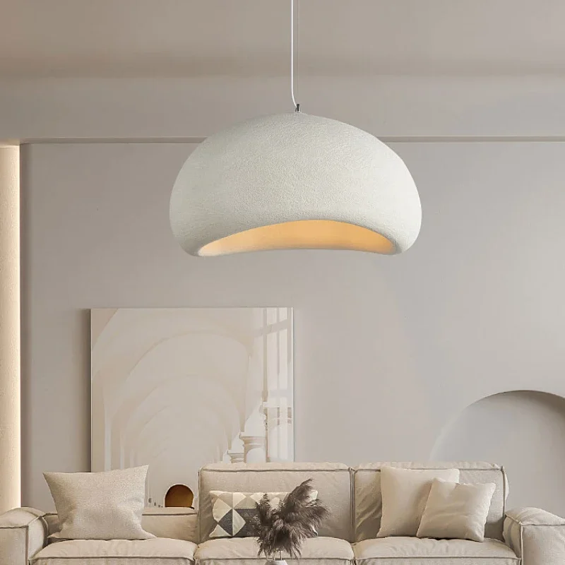 Pendant Lights Nordic Wabi Sabi E27 Led Chandelier Dining Room Led Pendant Lights Lustre Bar Suspend Lamp Home Decor Loft Hanging Light Fixture