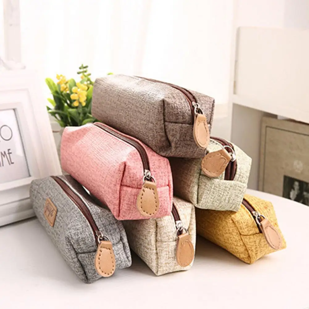 

Пенал, канцелярский пенал, портативная легко моющаяся необычная милая искусственная кожа