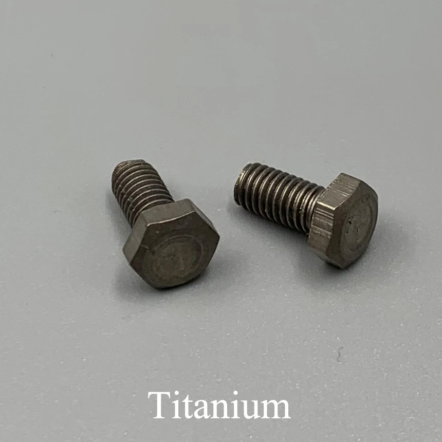 

M10 M12 M16 OD 10mm 15mm 20mm 25mm 30mm 35mm 40mm Length TA2 Titanium Bolt Metric Full Thread External Hex Hexagon Head Screw