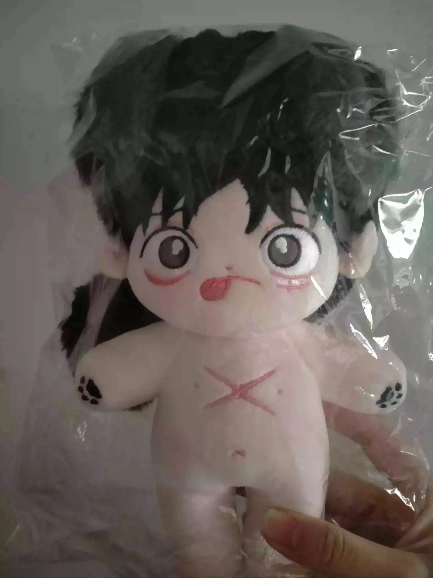 

Lovely Monkey D Luffy Anime Game character Cosplay Plush Cotton Stuffed DollBody Dress Up Plushie Mascot Handsome 20CM