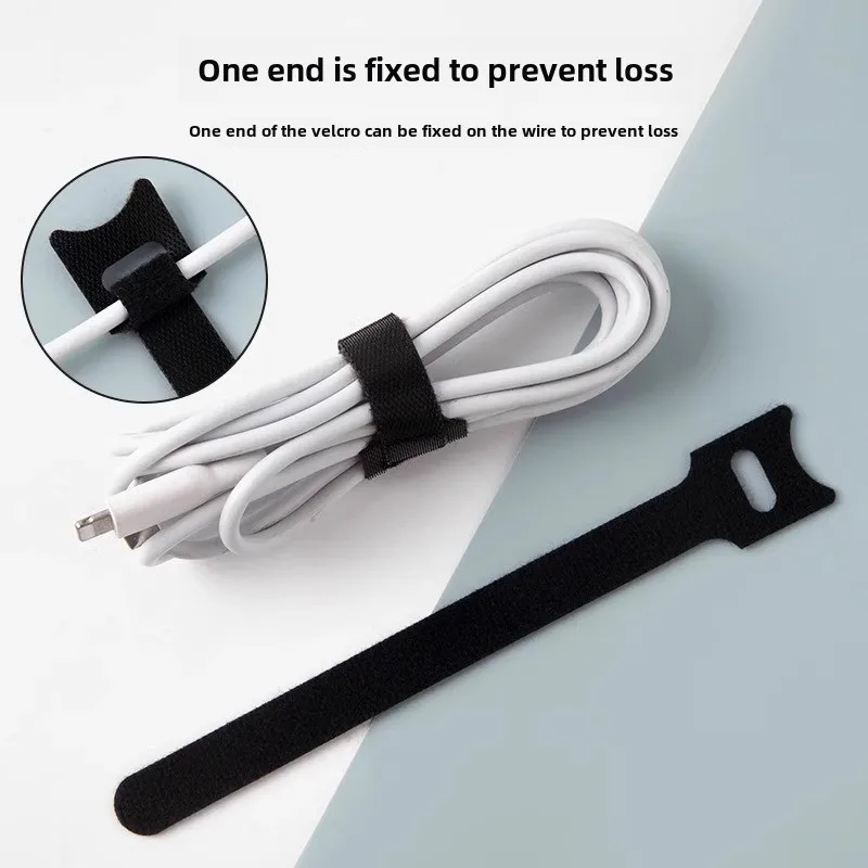 Adhesive Velcro Nylon Cable Management Straps - Reusable and Adjustable