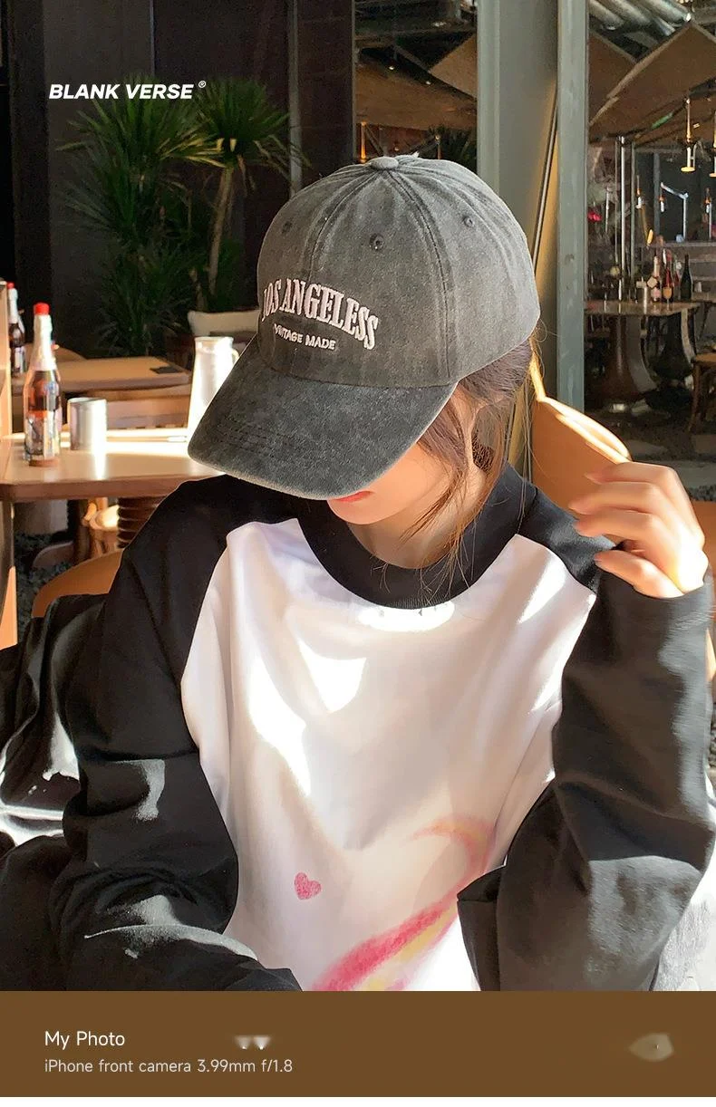 Nuovo cappello da baseball Viso alla moda Piccolo cappello da baseball di marca alla moda Cappello in lingua d'anatra retrò Cappello da baseball con lettera versatile lavabile per bambini_voghion.com