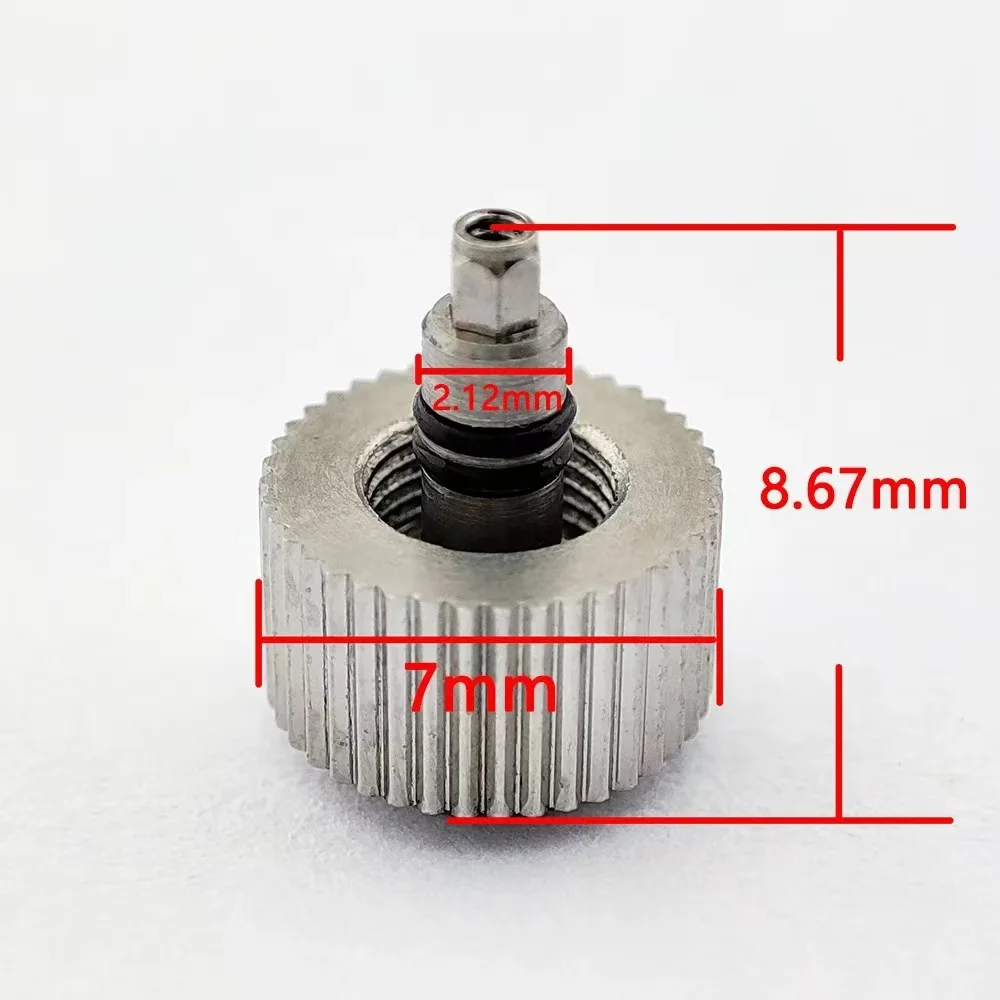 7mm SKX007 Watch CrownsStainless Steel Crowns polychrome WatchCrowns for NH35 NH36 4R35 4R3WatchParts Replacemen CrownsMod Parts
