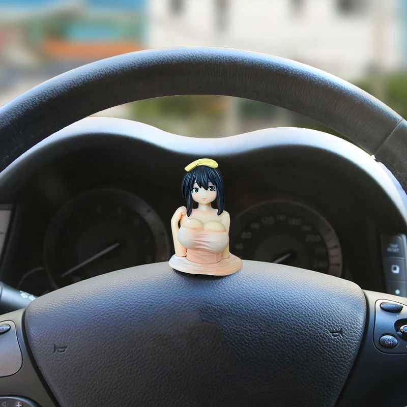 Cute Realistic Kanako Chest Shaking Girls Car Ornaments Decorations Cartoon  Kawaii Anime Statue Car Dashboard Sexy Doll Figurine - AliExpress