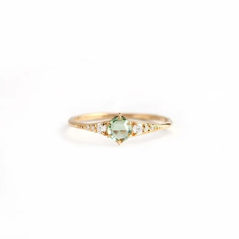 CANNER 오리지널 반지 여성을위한 화려한 크리스탈 결혼 반지 연인의 미니멀리스트 약혼 Bague Femme Fine Jewerly