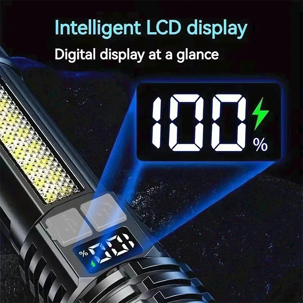 Rechargeable COB LED Flashlight 2