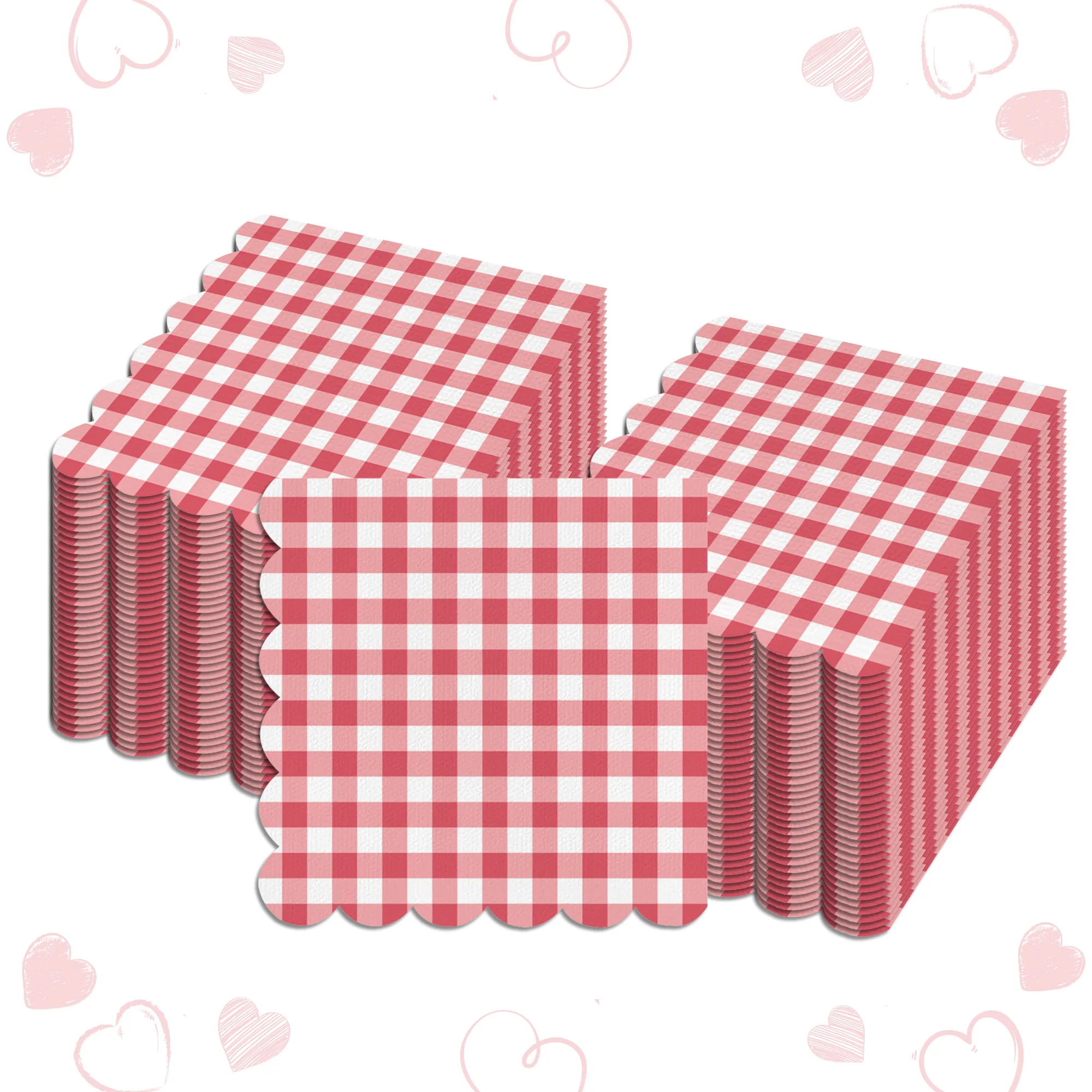 20/40/60 stücke Bunte Plaid Servietten Einweg Abendessen Papier Taschentücher Geburtstag Dekoration Hochzeit Dekoration Party Supplies – Detail 3