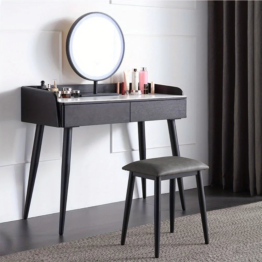 Modern Black Metal Furniture Legs, Slanted Design, 72cm