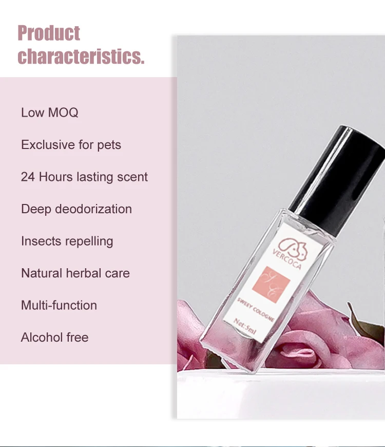 Perfume Original 5ml Sample Floral Scent Alcohol and Paraben Free Perfume Tester Mini Dog for Pets and Kids