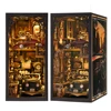 Book Nook Kit Classic Car F1 DIY Wooden Puzzle Bookshelf Insert Decor Dollhouse Model Bookend Building Home Decoration Gifts 1
