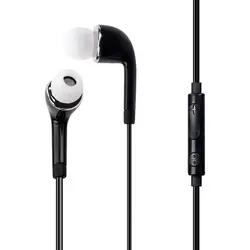 Premium 3.5mm Wired In - Ear Earphones with Built - in Microphone - High - Quality Sound for Gaming, Music, and Clear Calls (Black)