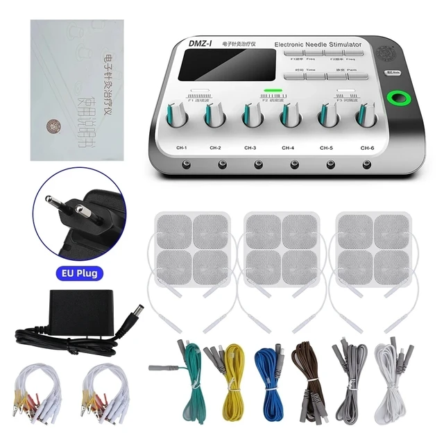 6 Modes Electric Acupuncture Stimulator Patch Massager Muscle Relaxation Relieve Fatigue Physiotherapy Health Care Massage Tool 1