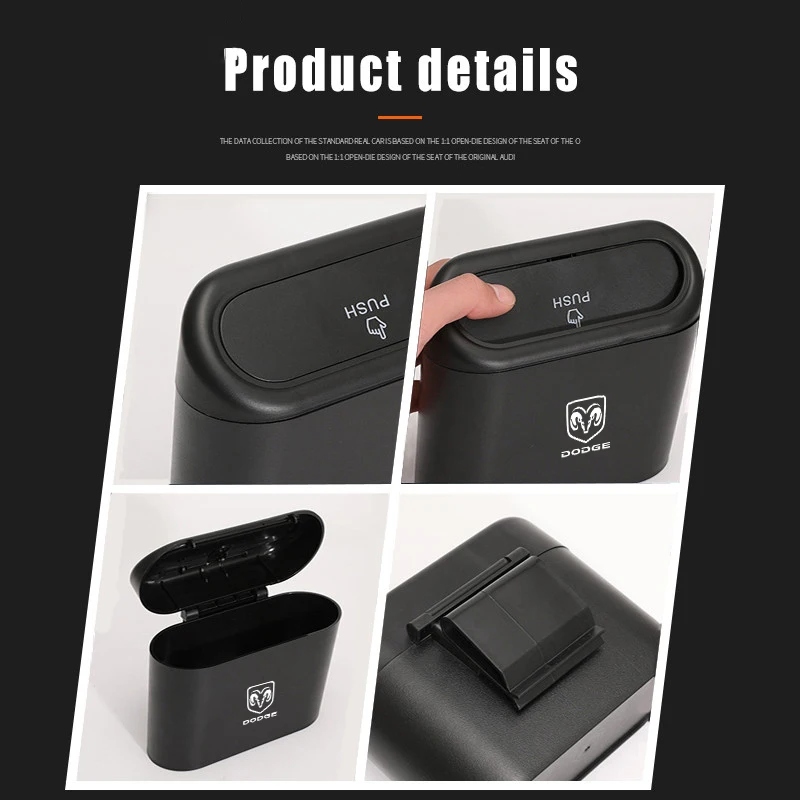 معلقة سلة مهملات السيارة مركبة القمامة الغبار صندو...