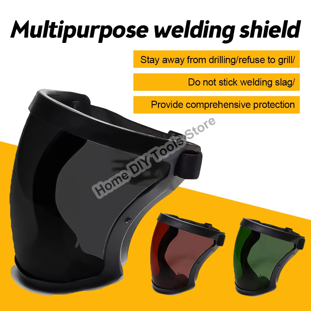 Welding Helmet Welder Glasses Full-Protection Anti-Uv Face Shield Welder Mask Hood for Grinding Agriculture Industry Polishing