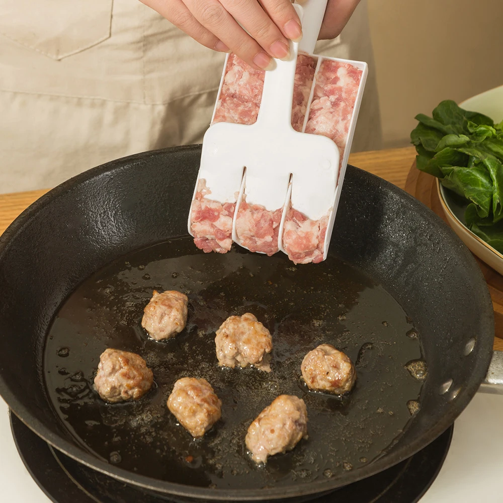 Meatball Maker Rice Ball Maker Shake Mold With Slub Scale Design For Fish Balls Beef Balls Processing Tools