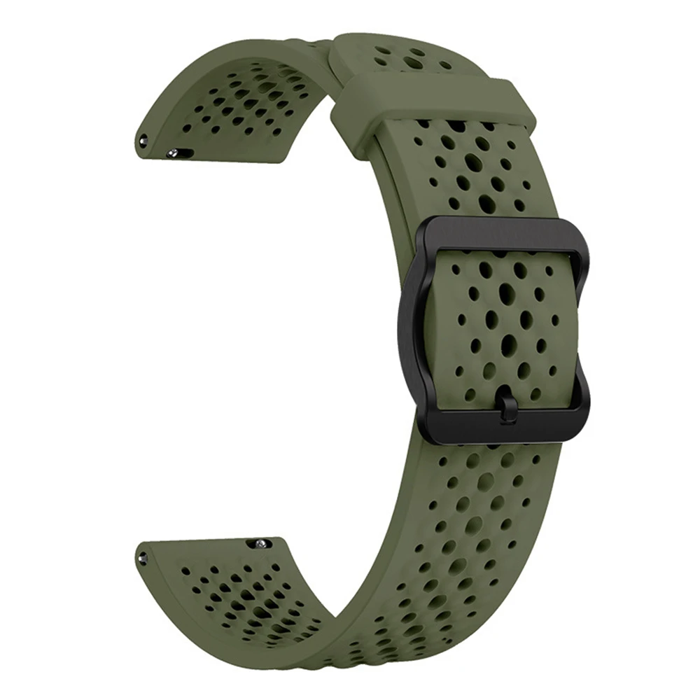 Durable Silicone Replacement Watch Strap - 22mm, Versatile Fit