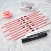 Private Label Pink Lip Liner Pencil Custom Logo Bulk 18-color Cosmetic Multi-functional Waterproof Pigment Lipstick Pen Makeup 1