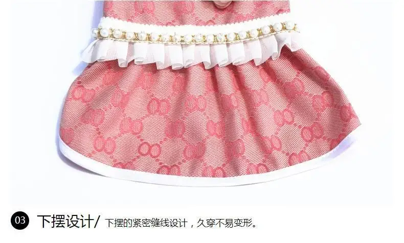 Dog Dress Plaid - Cotton Small & Medium Dog Clothes Spring Autumn Pet Fashion