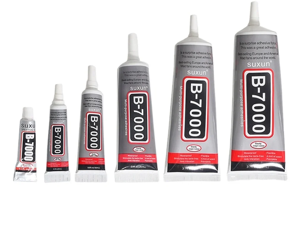 B7000 Liquid Glue Clear Contact Phone Repair Adhesive Multipurpose Diy Glue  with Precision Applicator Tip 3ml 9ml 15ml 25ml