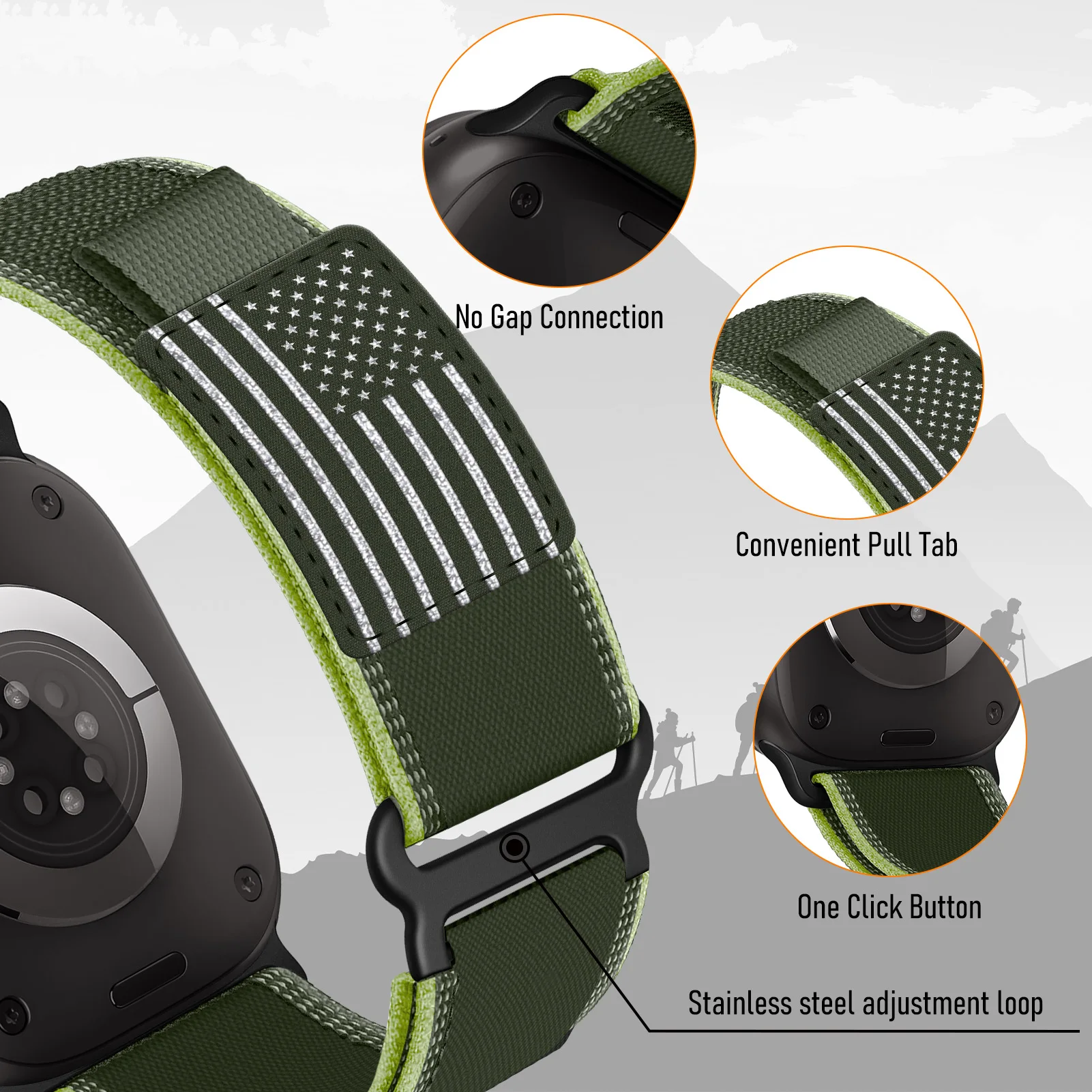 Adventure Sport Loop Strap for Smartwatch - Trail-Ready and Breathable Design