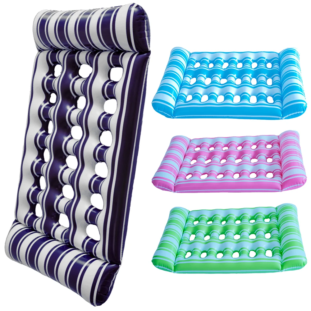 PVC Inflatable Floating Lounger Air Mattress for Pool Party