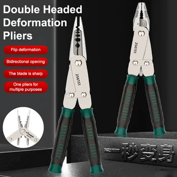2 In 1 Tagliafili Pinze Multifunzione Tagliafili Elettricista Spelafili Pinze Taglio Cavo Pinze A Crimpare Utensili A Mano