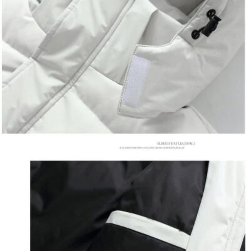 Winter Couples Down Jacket Men's and Women's Lengthened Work Clothes White Duck Down Leisure Thickened Winter Outdoor