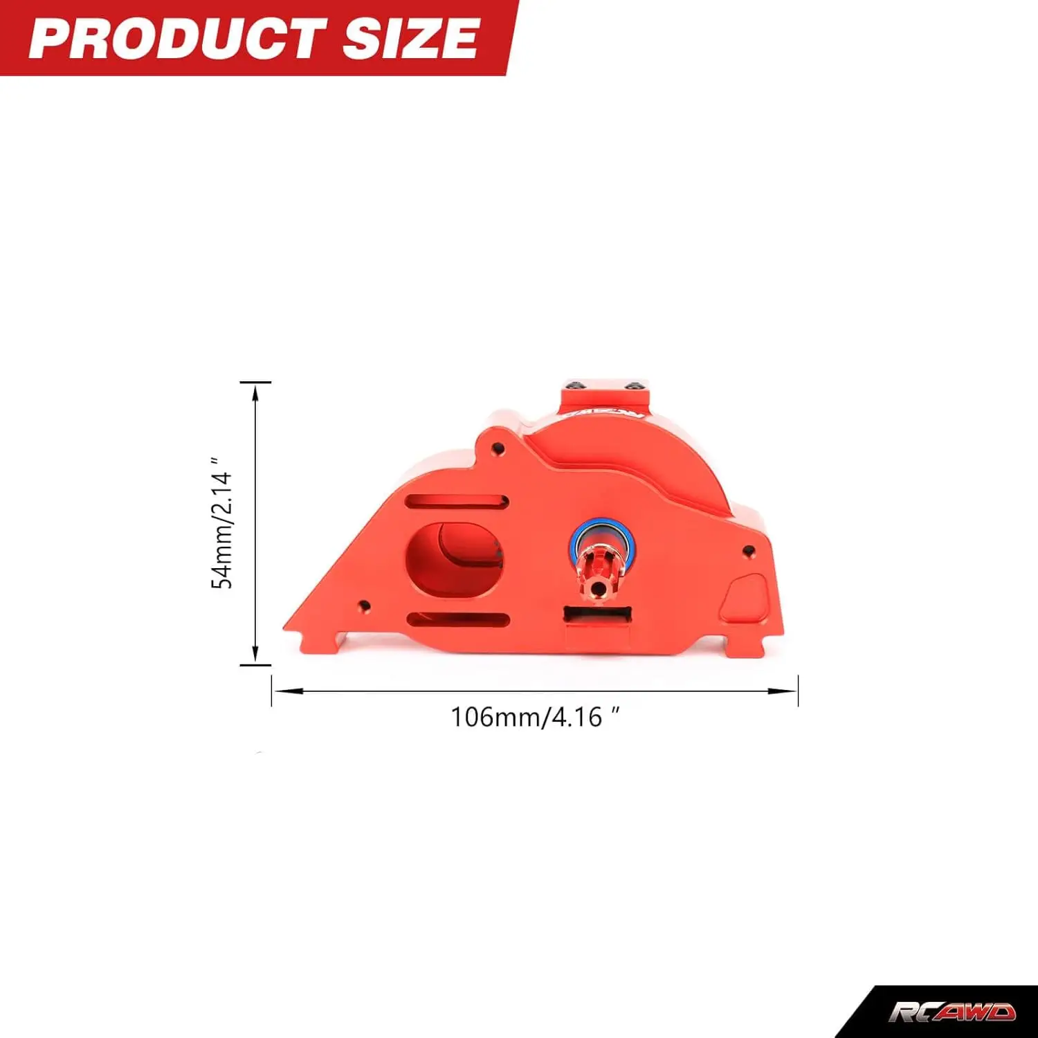 Metal Center Drive Shaft & Spur Gear Upgrade For Arrma 1/10 4x4 RC Cars - Blue