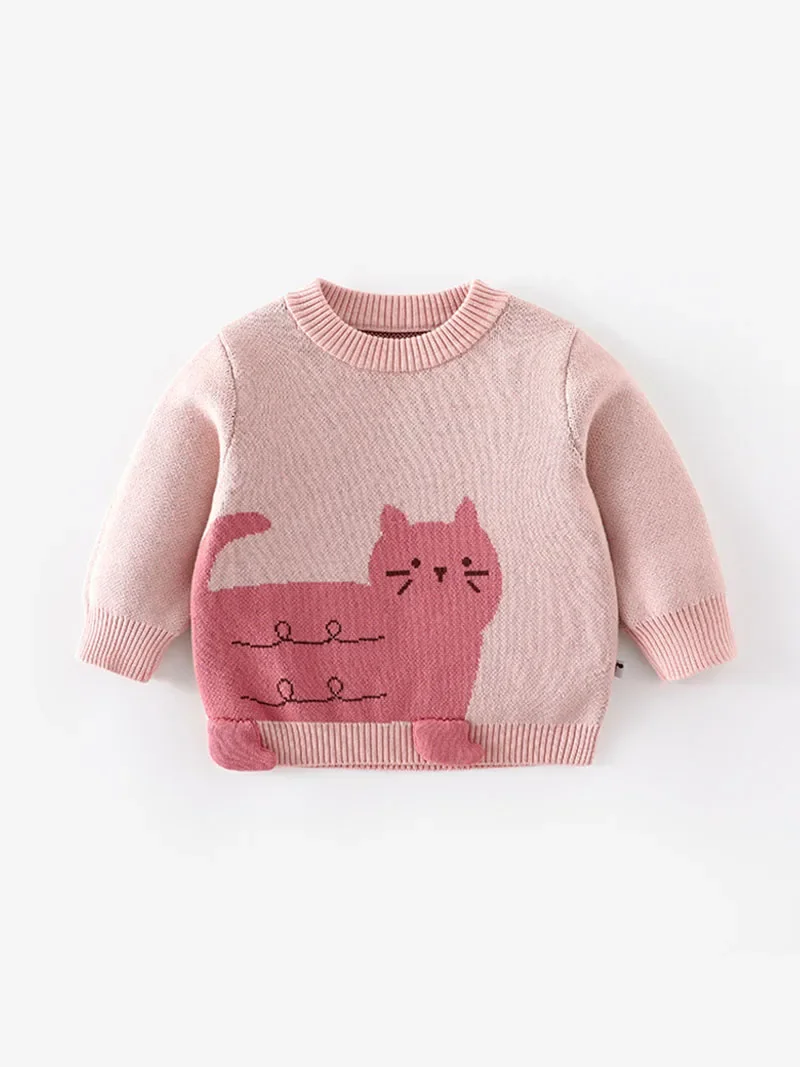 Autumn Kids Sweater Cartoon Bear Pullover