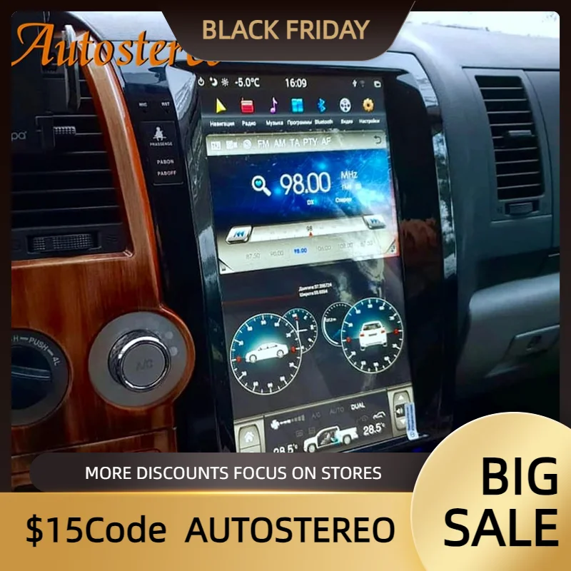 4G 5G Sim Android 11 Tesla Scree Car Headunit Navigazione Gps Per Toyota Sequoia 2007-2019 Stereo Multimedia Player Registratore A Nastro