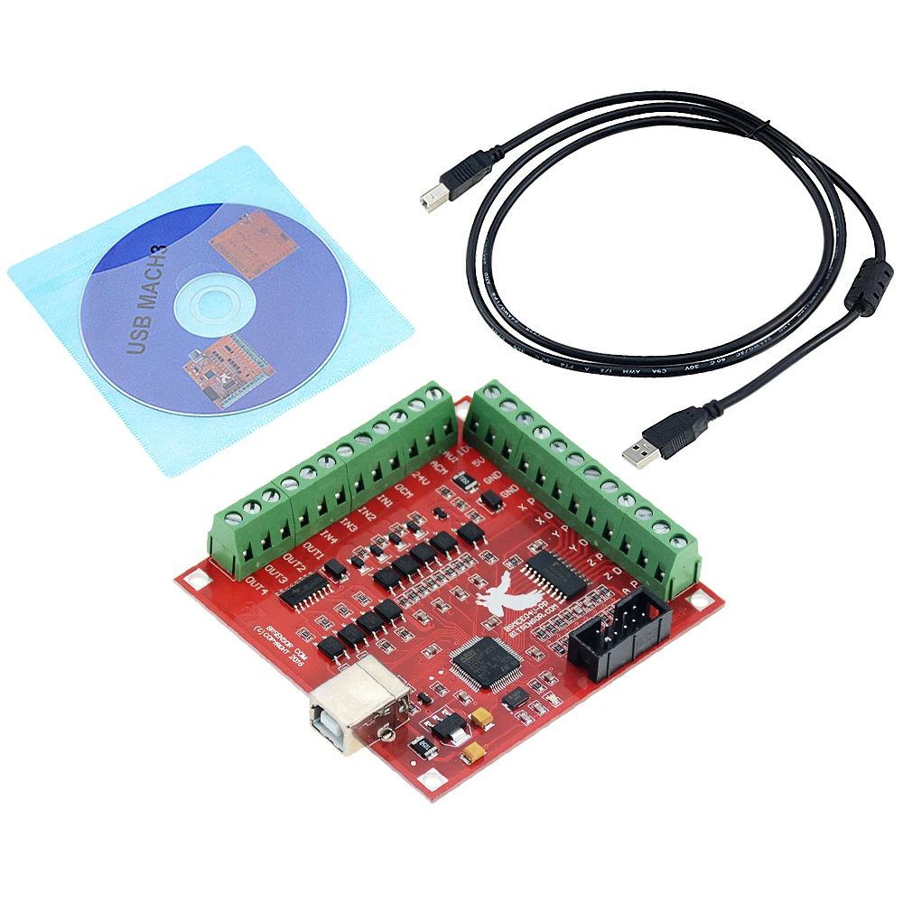 

Breakout Oard CNC USB MACH3 100Khz 4 Axis Interface Driver Motion Controller Driver Board