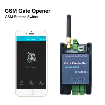 Gate Controller GSM Gate Opener G202 SMS Remote Control Single Relay Switch For Sliding Swing Garage Door 2022 New 1