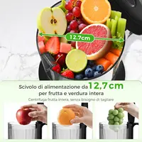 Extracteur de jus, machine à jus avec une large ouverture pour les fruits et légumes entiers 2