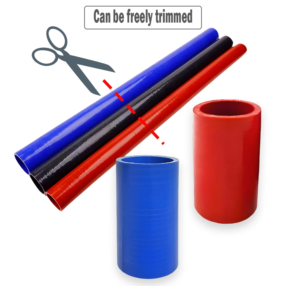 Reinforced straight silicone intercooler tube pipe coolant hose air intake pipe water hose ID16-120mm silicone tube