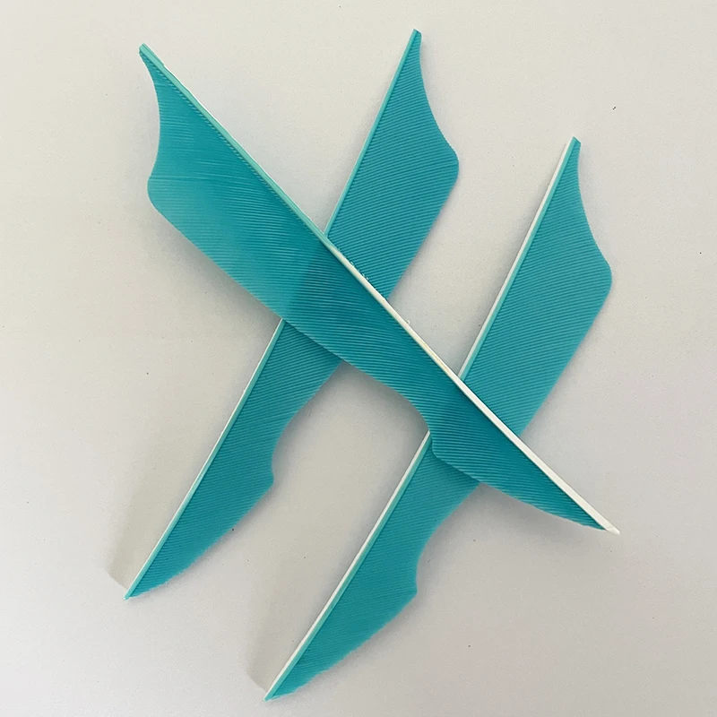 100 Pcs IBOUNFOX 4 Inch Natural Turkey Arrow Feathers Sting Shape Archery Fletches Feather Arrow Feltching Right Wing
